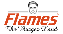 Flames Burger logo.